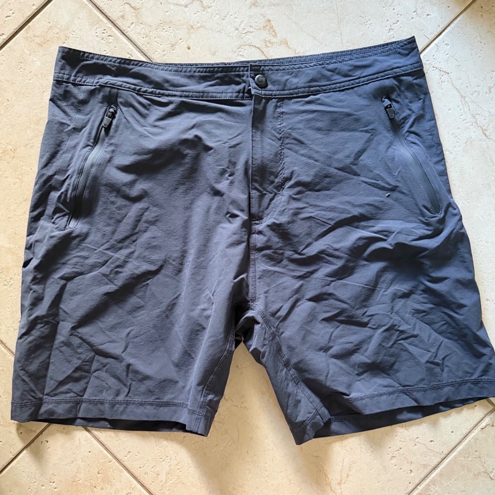 Mack Weldon Stratus Active Shorts Blue Men's Size XL Performance Athletic Gym